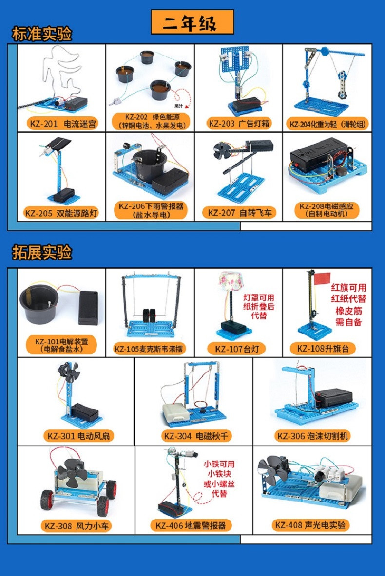 娃娃博士科学制作stem科技小制作小发明玩具实验套装（新疆西藏偏远地区不发货）