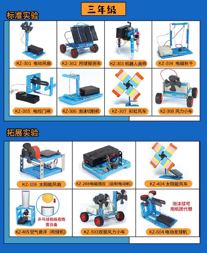 娃娃博士科学制作stem科技小制作小发明玩具实验套装（新疆西藏偏远地区不发货）