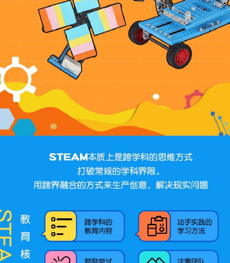 娃娃博士科学制作stem科技小制作小发明玩具实验套装（新疆西藏偏远地区不发货）