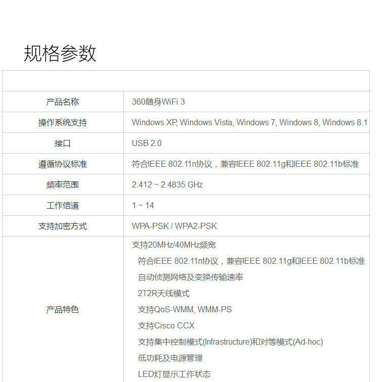 360随身wifi 360wifi路由器网卡USB迷你便携无线信号穿墙免费移动