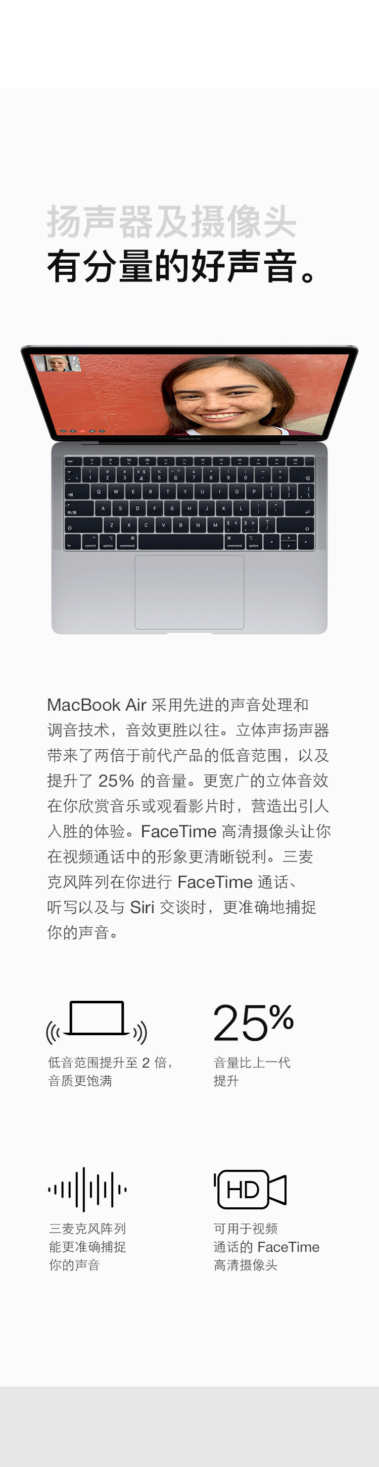 苹果/APPLE Macbook Air 13.3寸 笔记本电脑 MVFJ2 MVFL2 MVFN2