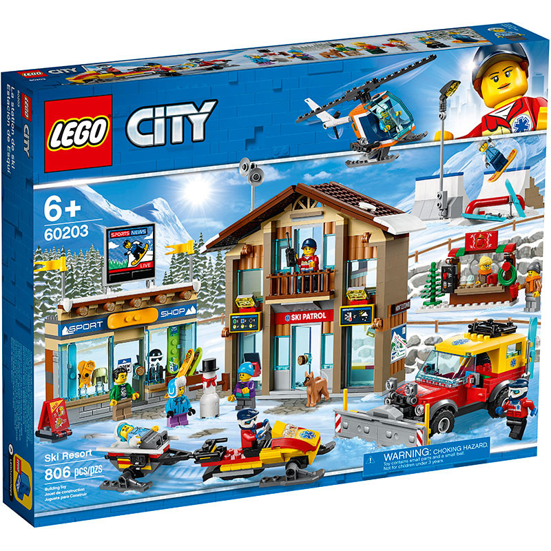 乐高/LEGO 积木 城市组City滑雪度假村6岁+ 60203 儿童玩具 男孩女孩生日礼物