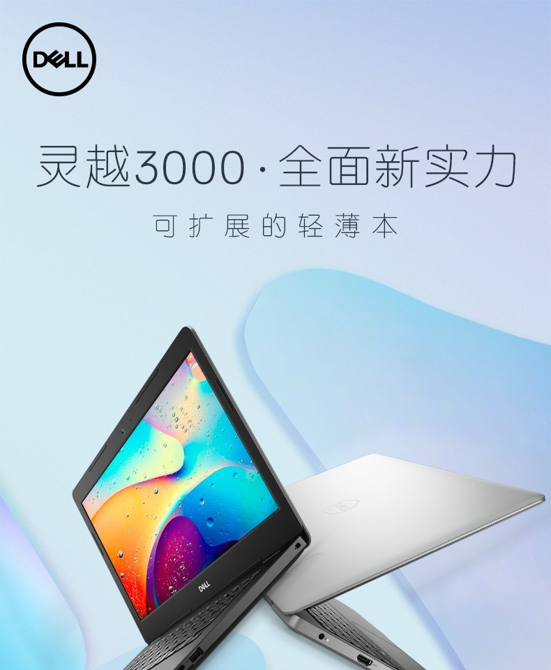 戴尔（DELL）灵越3000 14英寸办公学习轻薄便携手提笔记本电脑 黑 N4000/4G/128G