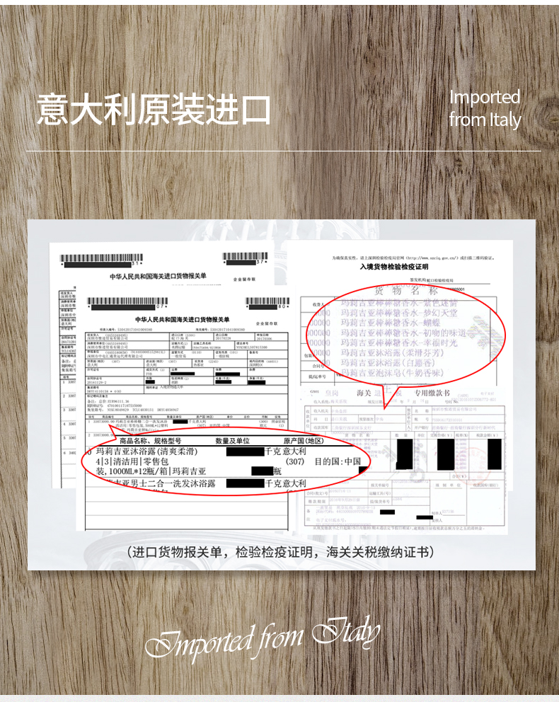 【领劵下单立减20元】玛莉吉亚沐浴露5款香型可选 1000ml沐浴液(意大利原装进口)