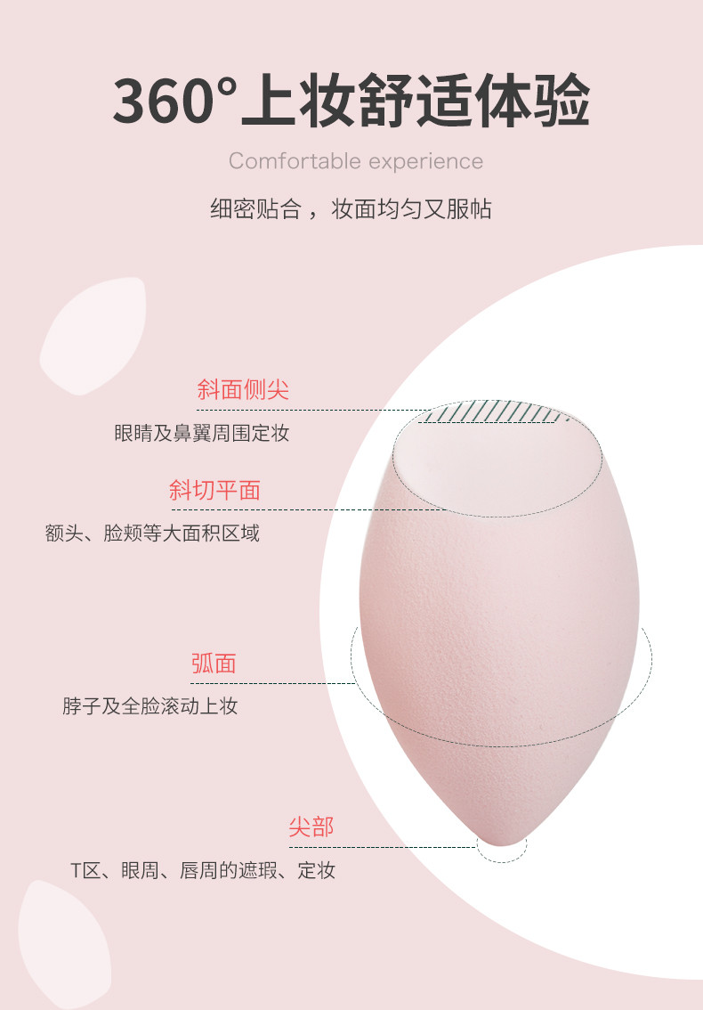 【第二件减5元】美丽工匠 海绵蛋 美妆蛋粉扑葫芦非乳胶干湿两用带盒 蓝色葫芦型