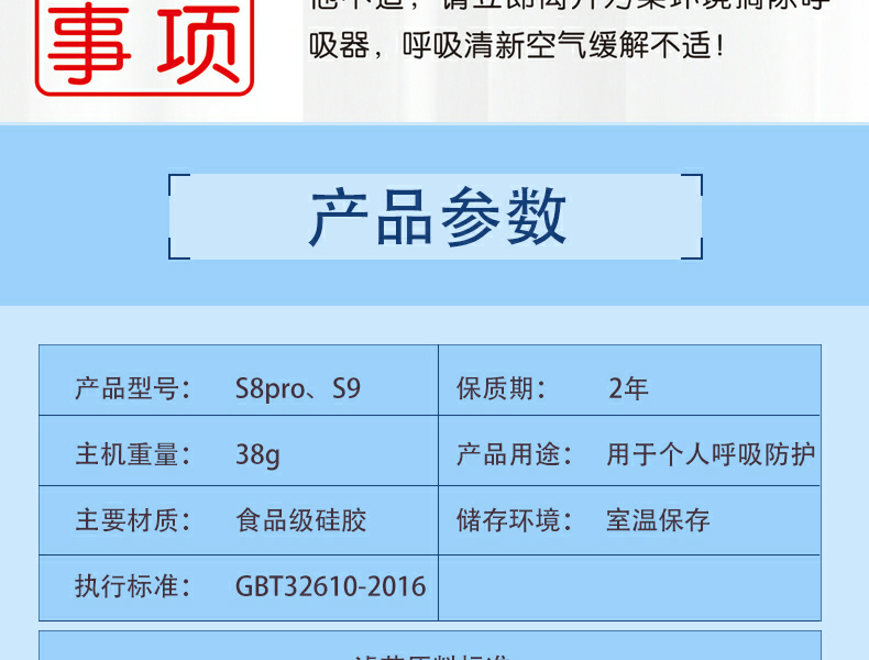 【24小时发货】原森态自吸过滤式口罩 防护等级≥n95 四层防护网预防冠状病毒飞沫传播 告别一次性