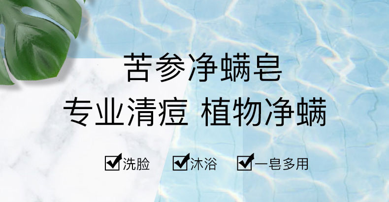 【活动价9.9元】除螨皂100g/盒 三种除螨配方 祛痘控油净透舒爽 延缓衰老 水润光滑