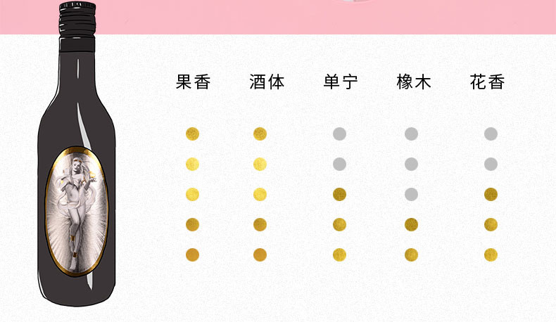 神之系列 法国原瓶进口阿芙洛小瓶红酒2支装 187ML*2支