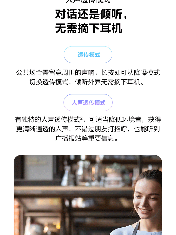 华为 HUAWEI FreeBuds Pro 主动降噪真无线T0003 有线充版