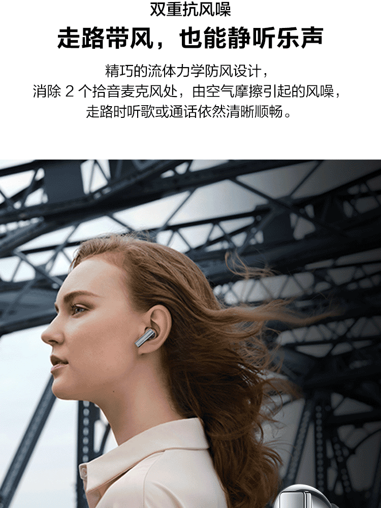 华为 HUAWEI FreeBuds Pro 主动降噪真无线T0003 有线充版