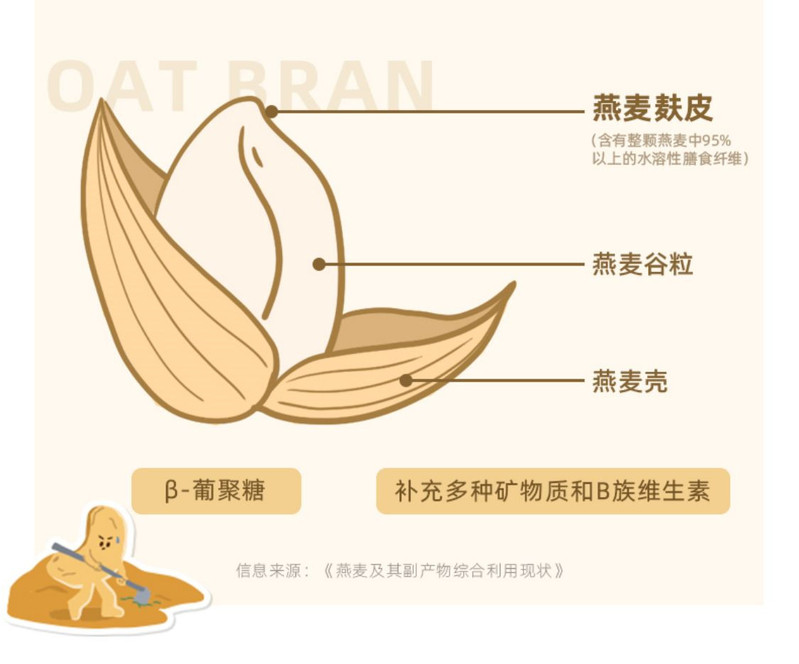 王饱饱 高纤燕麦片袋装600g