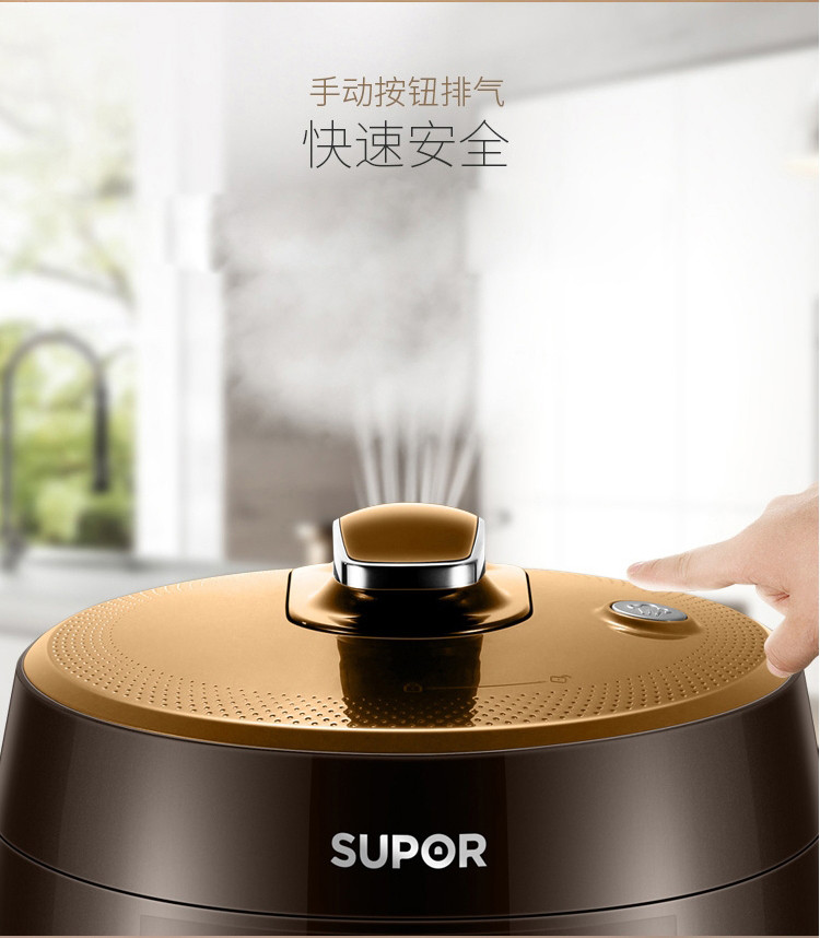 苏泊尔/SUPOR 苏泊尔电压力锅球釜6L双胆家用多功能智能高压锅 SY-60YC01Q