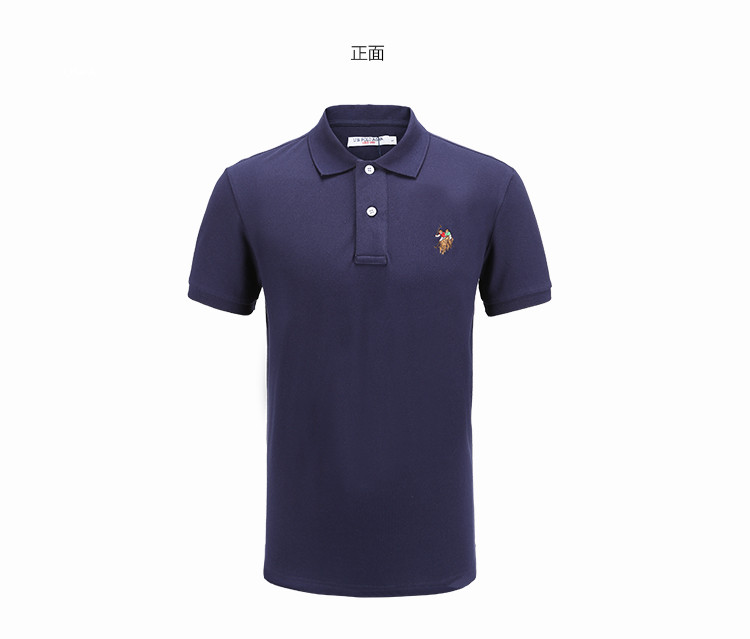 U.S.POLO ASSN.美国马球协会男19年夏季新品上衣短袖T恤男士短POLOT322007