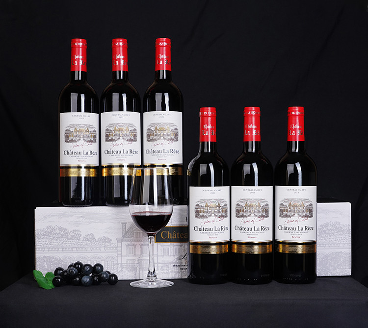 雷则城堡 智利原瓶进口红酒珍藏干红葡萄酒送礼礼箱装