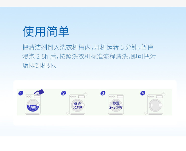 意奇高洗衣机槽清洁剂抑菌、去污、除味、5包装（2月18号根据快递情况陆续发货）