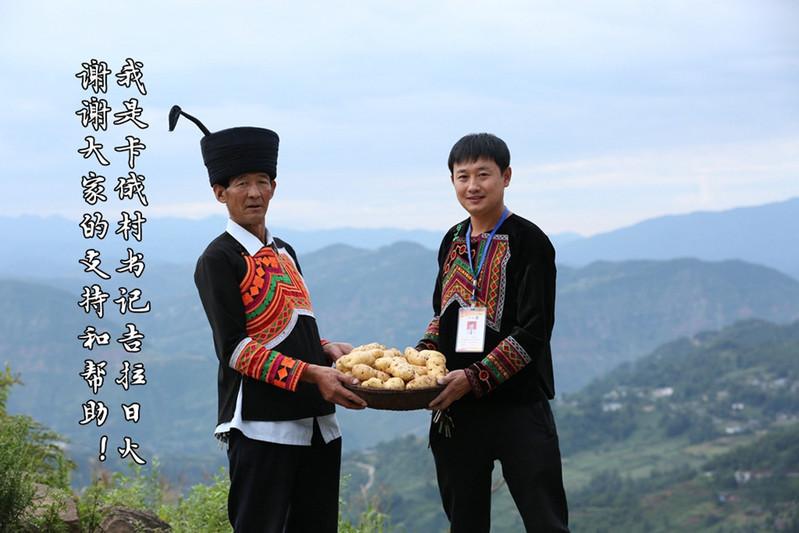 凉山州特产美姑县卡俄村高山土豆以购代捐扶贫农产品