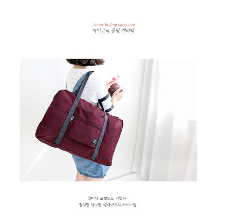 新款韩版折叠行李包尼龙衣物收纳包手提旅行包