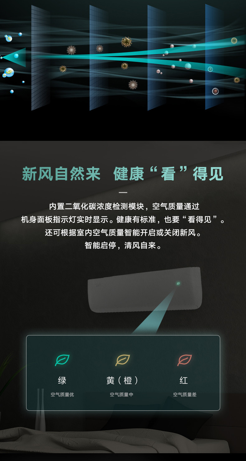 格力·臻新风变频冷暖正1.5匹1级能效挂机空调 KFR-35GW/(35537)FNhAa-B1