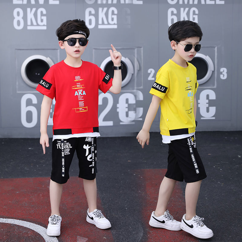 童装男童套装夏装2020新款儿童短袖运动夏季洋帅气韩版潮男孩衣服