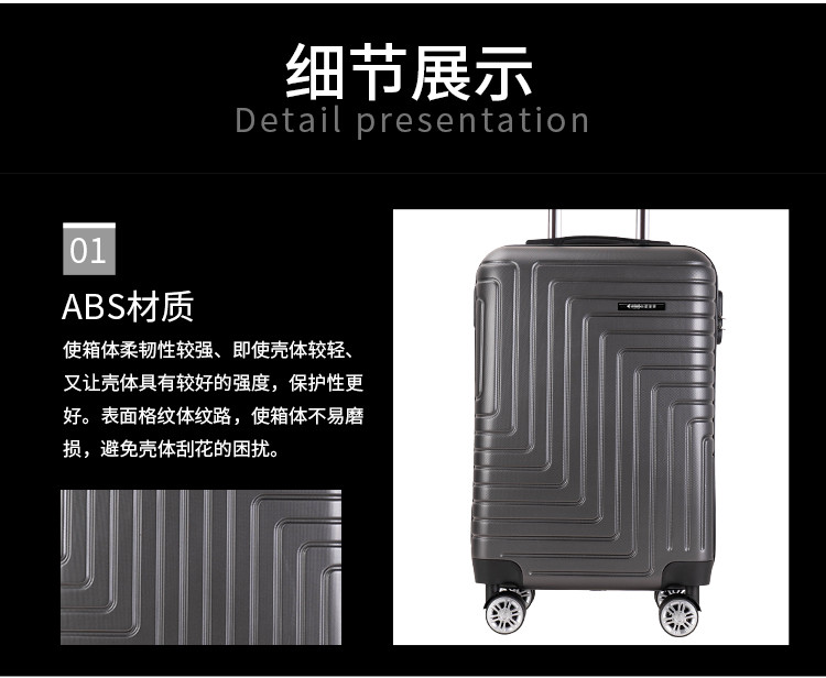 爱登堡 商务旅行拉杆箱20寸登机箱F389