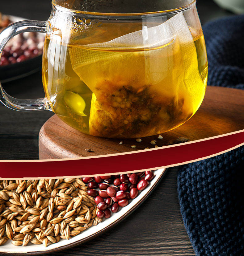 [2包]红豆薏米芡实茶饮赤小豆薏仁茶苦荞大麦茶叶花茶组合正品祛湿减代用茶养生茶150g