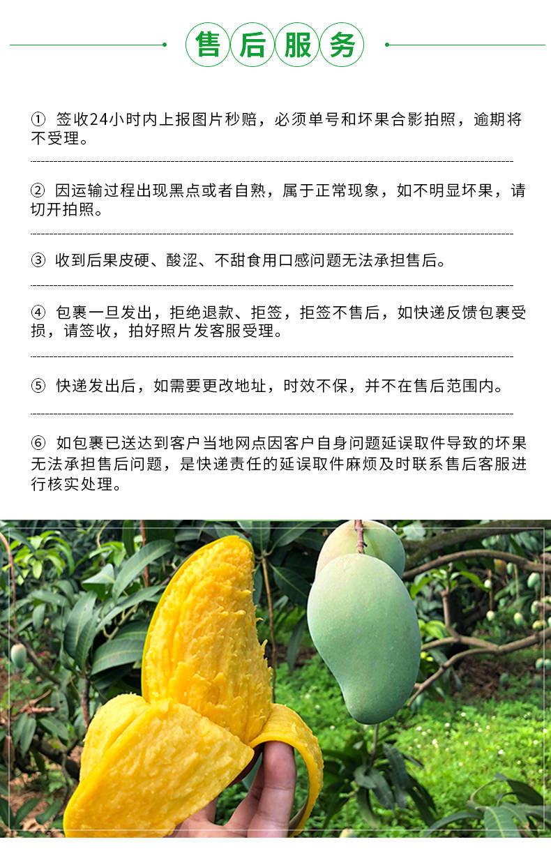 庭燕庄青芒果【3斤装】新鲜当季水果芒果 香甜美味 单果200-800g
