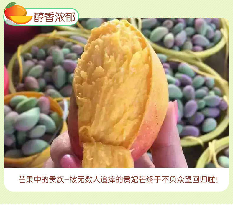 【限时特惠】芒果海南贵妃芒果红金龙小贵妃芒果应季热带新鲜水果一整箱批发芒果非台农3/10斤