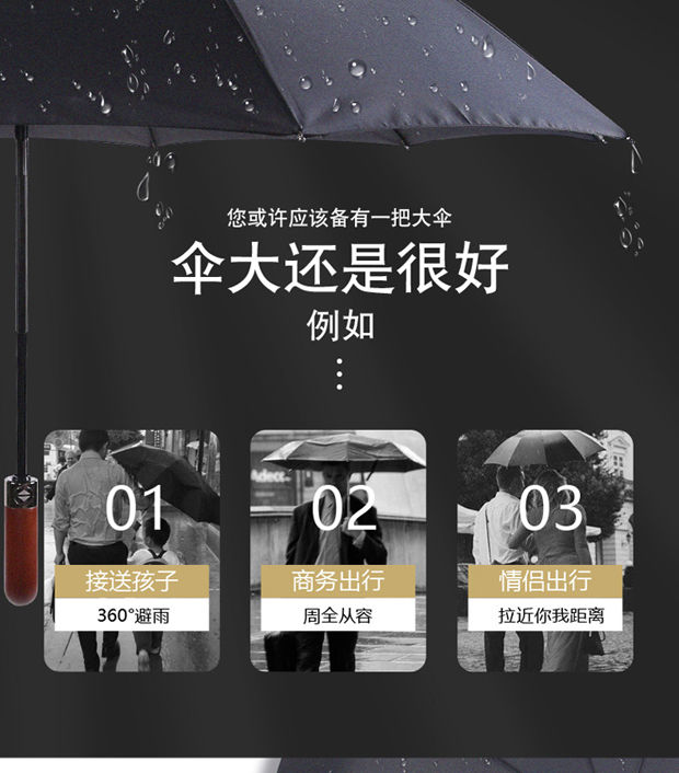 全自动雨伞折叠男女加大号手动防风三折太阳伞学生晴雨两用遮阳伞