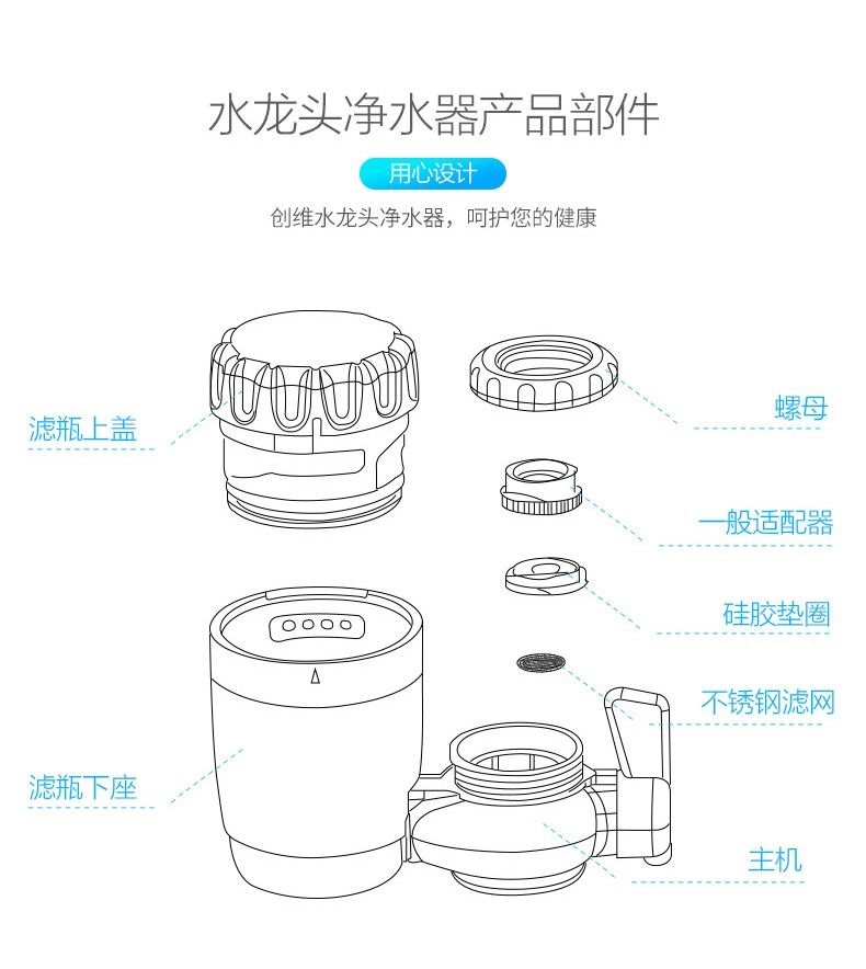 创维/SKYWORTH 创维净水器家用厨房水龙头过滤器自来水净化器滤水器直饮净水机