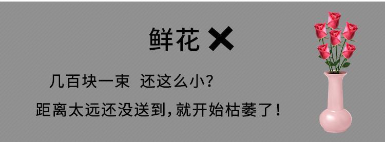 玫瑰花束生日送女友康乃馨仿真假花香皂肥皂花礼盒母亲节520礼物