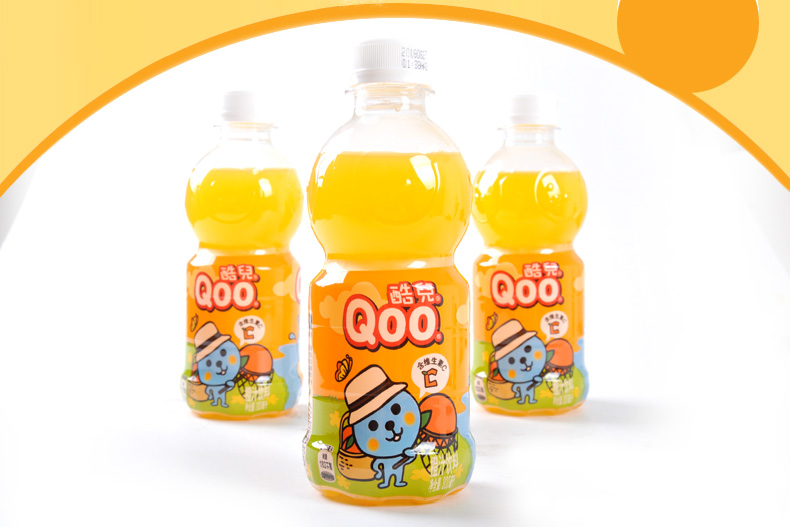 可口可乐酷儿橙汁果汁300ml*8瓶迷你瓶装