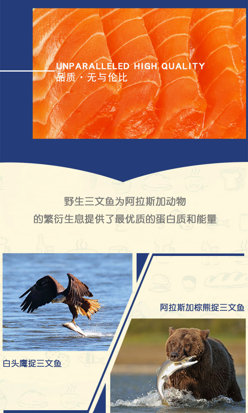 SALMON4PETS狗狗零食训狗泰迪博美训练大型幼犬70g奖励三文鱼肉干