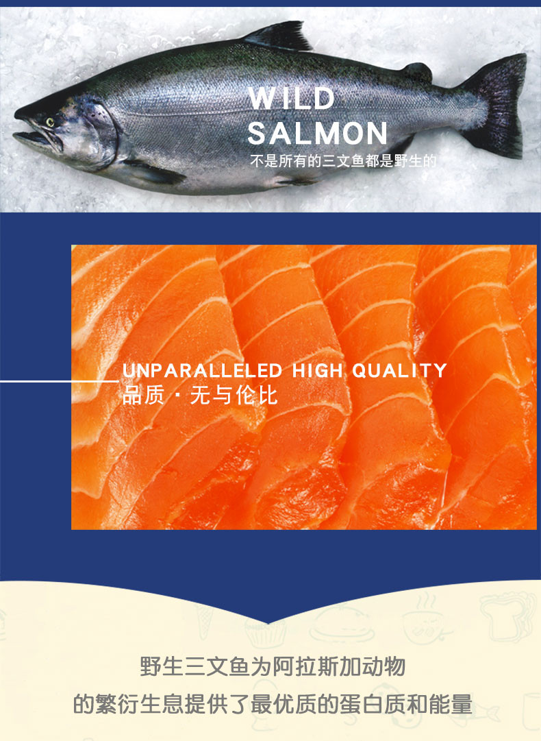 SALMON4PETS猫零食猫咪猫用小鱼干烘干三文鱼肉干幼猫增肥补钙70g