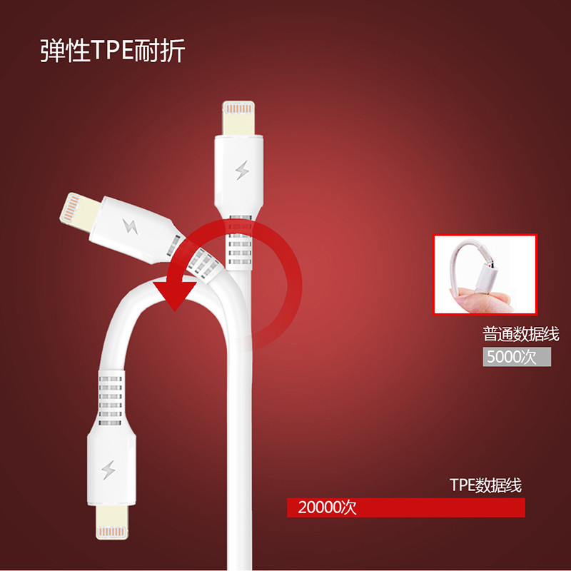 纽曼  手机快速充电线数据传输高效苹果安卓TYPE-C小米手机通用