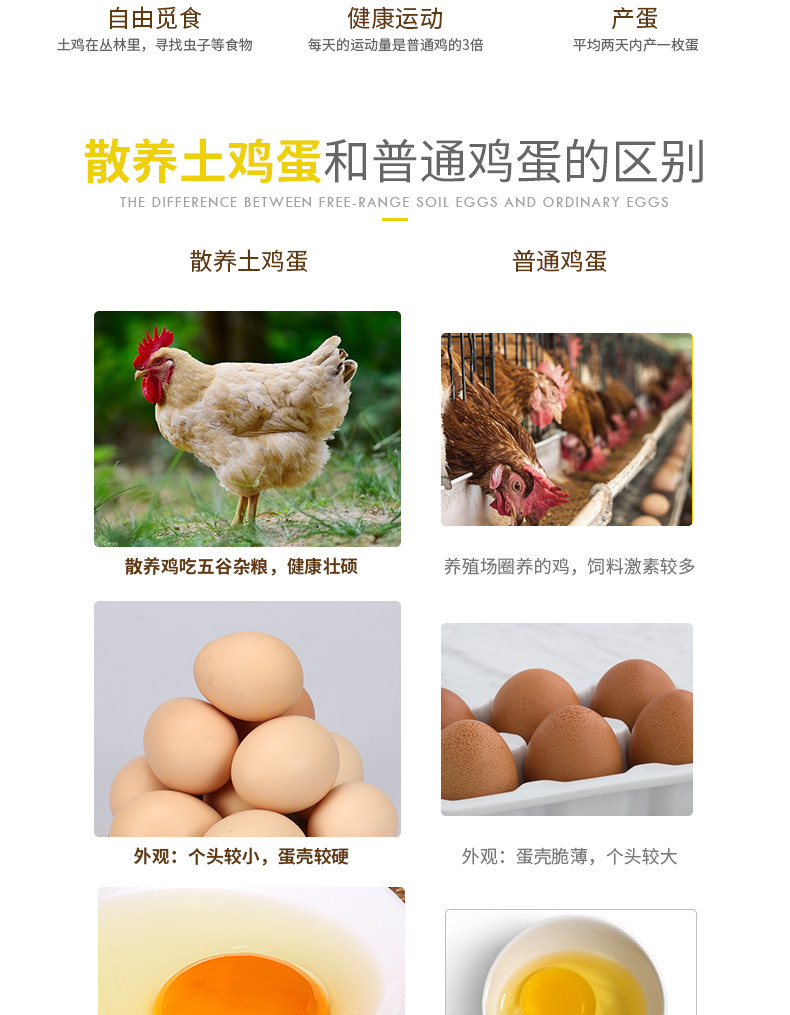 灵仙 农家散养土鸡蛋10枚装单果40g-50g