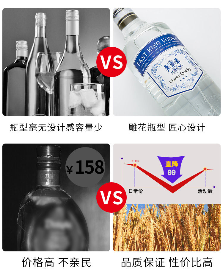 原酒法国进口xo白兰地洋酒套餐组合威士忌伏特加正品酒吧酒水vsop