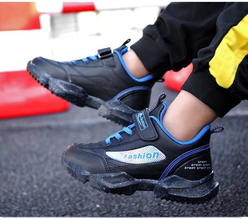 蓝猫 男童鞋2019防滑减震儿童鞋舒适透气中大童运动鞋女童跑步鞋