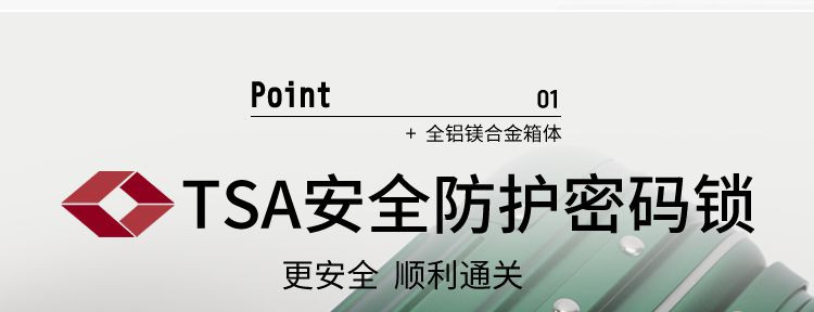 纪蔻 金属密码箱全铝镁合金手提箱行李化妆箱美容箱祖母绿收纳箱包