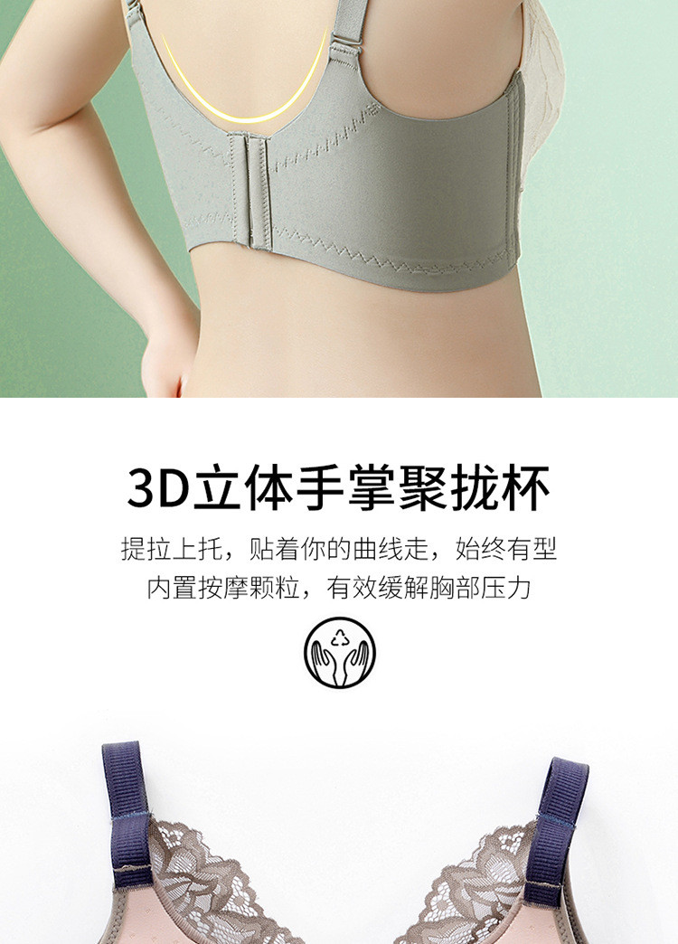 内衣女小胸聚拢夏季薄款收副乳防下垂胸罩2023新款爆款无钢圈文胸