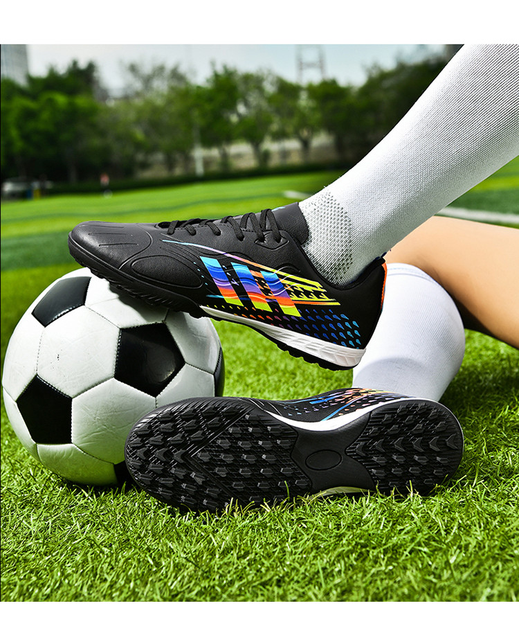 启言 男童足球鞋长钉碎钉运动鞋儿童球鞋小学生男孩女孩草地比赛训练鞋