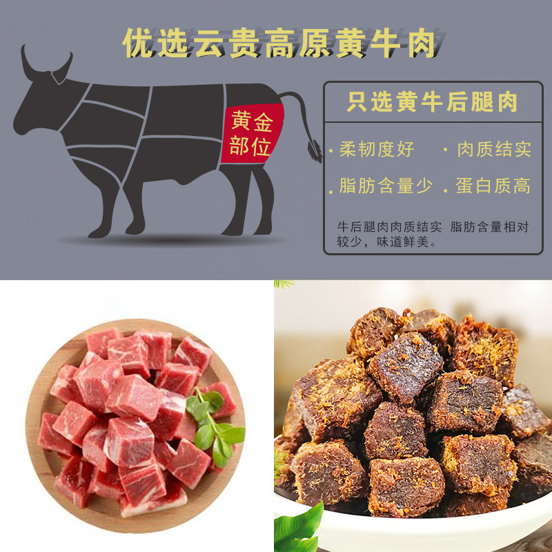 牛来香 牛肉干大礼包净重600g贵州特产精选食材匠心制作