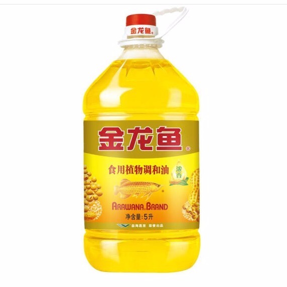 48小时内发货-金-龙鱼食用植物调和油5L/4L/1.8L花生调和油黄金比例食用调和油