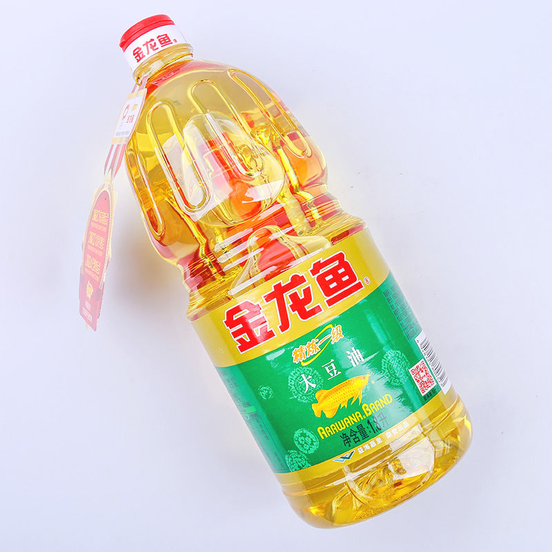 保证正品-保证食用健康的食用油-金-龙鱼精炼一级大豆油1.8L*3瓶整箱家用炒菜食用油色拉油植物油