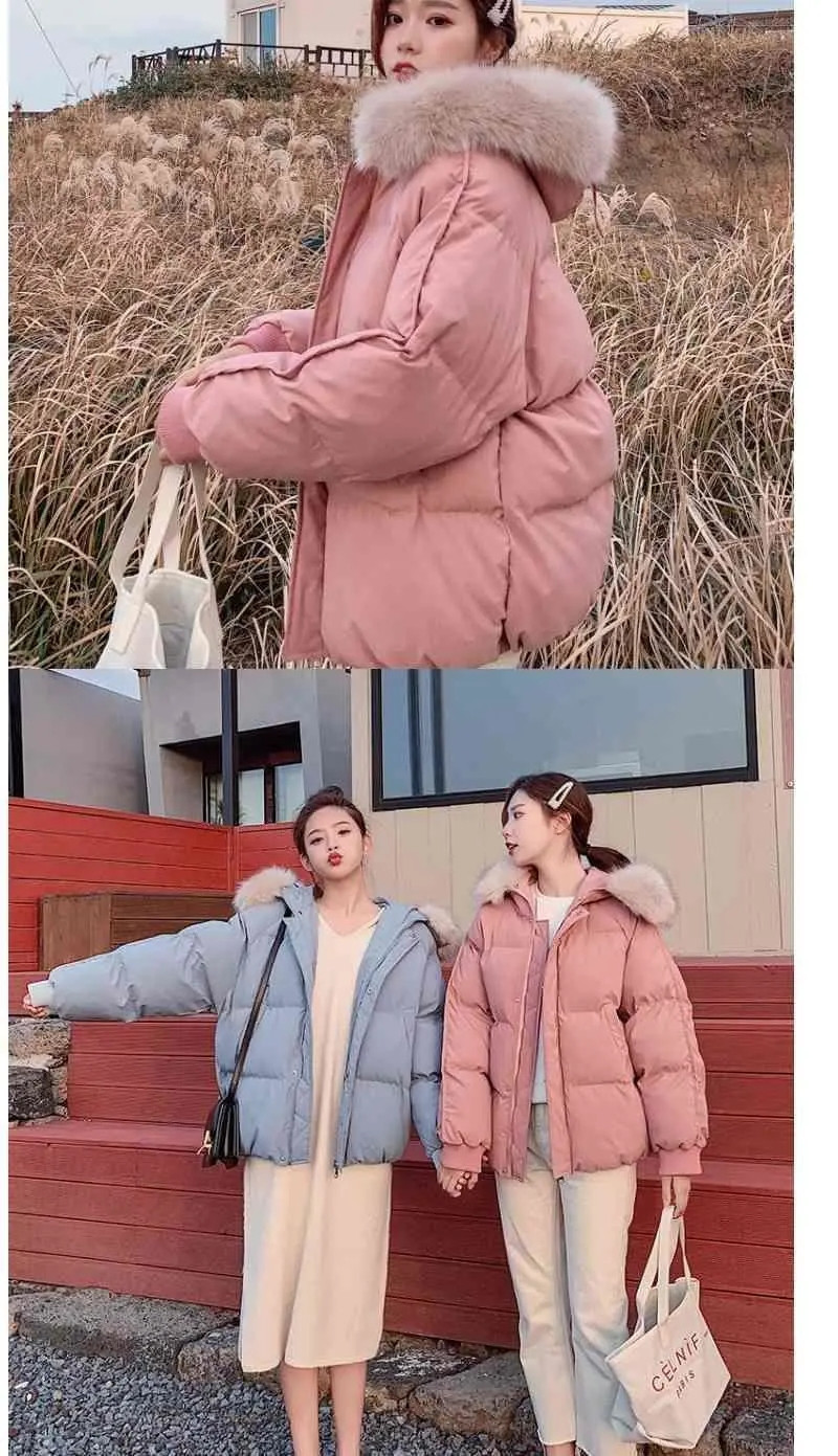 新款冬季棉衣女短款韩版羽绒棉服宽松面包服学生棉袄网红外套