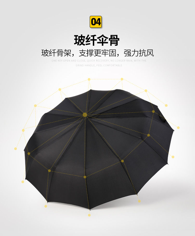 全自动雨伞折叠男女大号双人防风手动三折太阳伞学生晴雨两用防晒