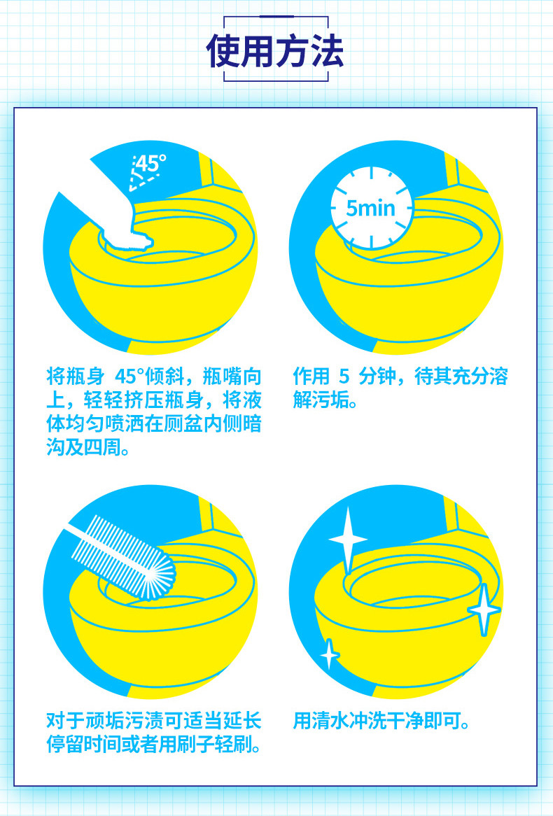 家用清洁套组-威王油烟机重油污净（500g+420g ）+威王 洁厕灵2瓶