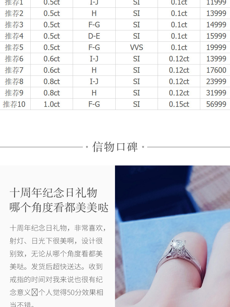 佐卡伊 倾慕我 18k钻戒专柜正品