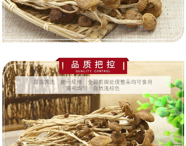 茶树菇干货农家自产新货冰菇不开伞500g福建特产散装茶薪菇批发