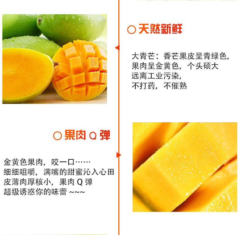 芒果10斤装大果5斤3斤芒果越南进口新鲜水果当季包邮