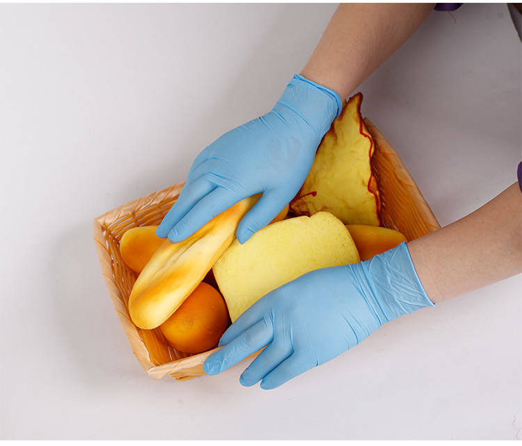 一次性防水乳胶手套 洗碗家用橡胶实验劳保食品防护100只盒装薄款